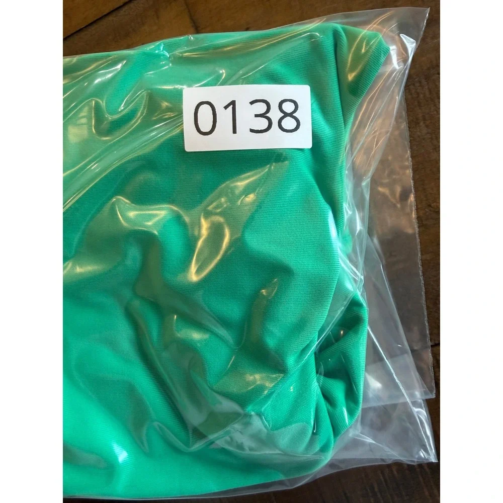 Calia Green Ruched Cutout One Piece Swimsuit Size 12 Bandeau Strappy Swimwear